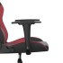 Silla gaming cuero sintético negro y rojo vino