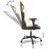 Silla gaming cuero sintético negro y