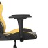 Silla gaming cuero sintético negro y