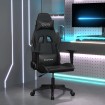 Silla gaming cuero sintético negro