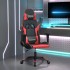 Silla gaming cuero sintético negro y