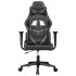 Silla gaming cuero sintético negro y