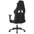 Silla gaming cuero sintético negro y