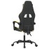 Silla gaming cuero sintético negro y