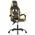 Silla gaming cuero sintético negro y