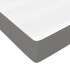 Cama box spring con colchón tela gris oscuro 90x190