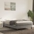 Cama box spring con colchón terciopelo gris claro 120x200