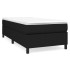 Cama box spring con colchón tela negro 80x200