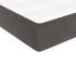 Cama box spring con colchón terciopelo gris oscuro 90x200