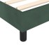 Cama box spring con colchón terciopelo verde oscuro 100x200