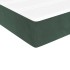 Cama box spring con colchón terciopelo verde oscuro 100x200