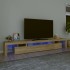 Mueble de TV con luces LED roble Sonoma 260x36,5x40