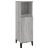 Set de muebles de baño 3 pzas madera contrachapada gris