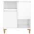 Aparadores 2 uds madera contrachapada blanco brillo 60x35x70