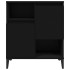 Aparadores 2 uds madera contrachapada negro 60x35x70