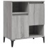 Aparadores 3 uds madera contrachapada gris Sonoma 60x35x70