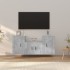 Set de muebles de TV 3 pzas madera contrachapada gris