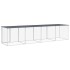 Gallinero con techo acero galvanizado antracita 403x98x90