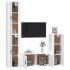 Set de muebles para TV 4 piezas madera contrachapada