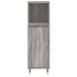 Set de muebles de baño 3 pzas madera contrachapada gris