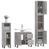 Set muebles de baño 2 piezas madera contrachapada gris