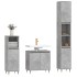 Set muebles de baño 2 piezas madera contrachapada gris