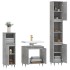 Set muebles de baño 2 piezas madera contrachapada gris