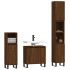 Set de muebles baño 3 pzas madera contrachapada roble