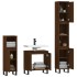 Set de muebles baño 3 pzas madera contrachapada roble