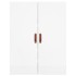 Armario de pared 2 unidades blanco brillante 69,5x34x90