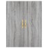 Aparador alto madera contrachapada gris sonoma 69,5x34x180