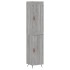 Aparador alto madera contrachapada gris Sonoma 34,5x34x180