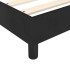 Cama box spring con colchón cuero sintético negro 90x190