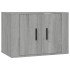 Set de muebles para TV 5 pzas madera contrachapada gris