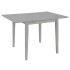 Mesa de comedor extensible gris (80-120)x80x74 cm