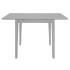 Mesa de comedor extensible gris (80-120)x80x74 cm