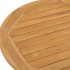 Mesa de comedor de jardín madera maciza de teca Ø90x75