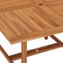 Mesa de comedor de jardín madera maciza de teca 110x110x75