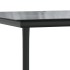 Mesa comedor jardín acero y vidrio templado negro 160x80x74