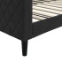 Sofá cama terciopelo negro 100x200