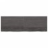 Tablero mesa madera roble tratada marrón oscuro 180x60x(2-6)