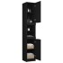 Armario de baño de madera contrachapada negro 32x34x188,5