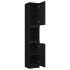 Armario de baño de madera contrachapada negro 32x34x188,5