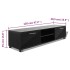 Mueble de TV negro brillo 120x40,5x35