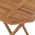 Mesa plegable de jardín madera maciza de teca 60x60x75