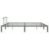 Estructura de cama de metal gris 200x200