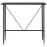 Mesa alta de cocina MDF negro 120x60x110