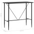 Mesa alta de cocina MDF negro 120x60x110