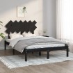 Estructura de cama madera maciza negro 120x200 cm