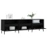 Mueble de TV madera contrachapada negro 150x30x44,5